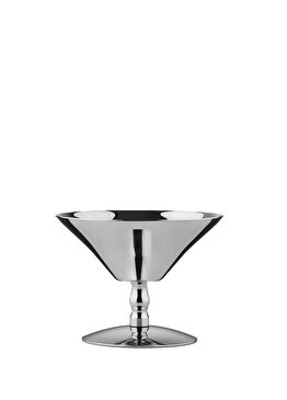 Gümüş Çelik Ayaklı Martini Kadehi 8 cm