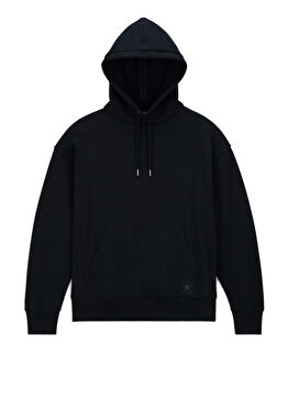 Loose Fit Siyah Unisex Hoodie