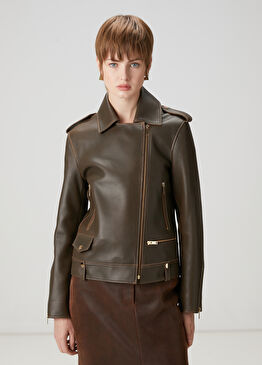 Kahverengi Deri Ceket