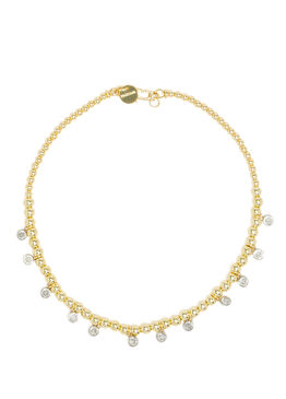 Gold Doğal Taşlı Kadın Kolye