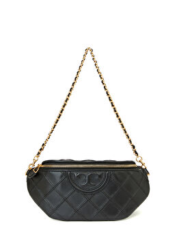 Fleming Siyah Kadın Deri Bel Çantası