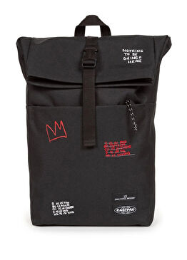 Up Roll Siyah Desenli Kadın Sırt Çantası