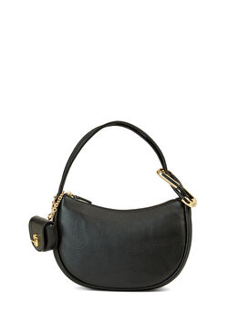 The Dual Siyah Kadın Deri Hobo