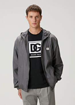 Antrasit Kapüşonlu Mont