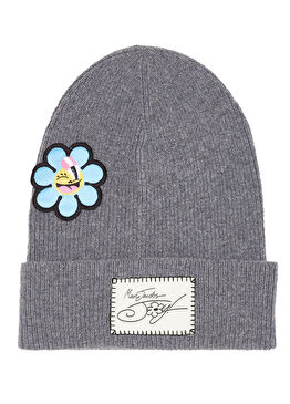 Gri Kadın Yün Bere