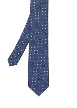 Lacivert Puantiyeli Kravat