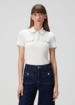 Ekru Polo Triko