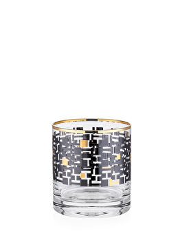 Monochrome 6 Parça Cam Viski Bardağı 200 ml