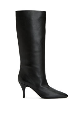 Siyah Kadın Deri Çizme