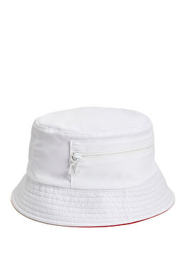 Beyaz Erkek Bucket Şapka