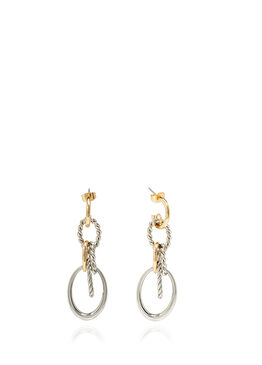 Silver Kadın Sallantı Mix Küpe