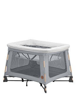 Swift Beyond Grey Eco Katlanabilir Hafif 0-3.5 Yaş 0-15 Kg Seyahat Yatağı-Oyun Parkı 3'ü 1 Arada Beşik