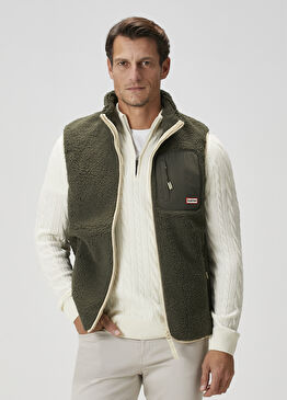 Explore Westhill Borg Koyu Haki Fleece Yelek