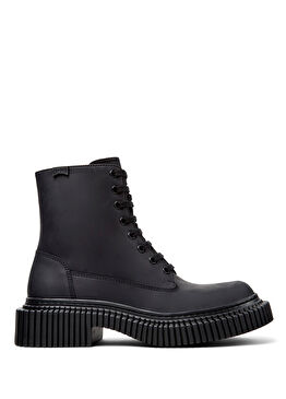 Pix Berlin Siyah Deri Kadın Bot K400808-002