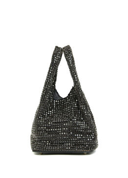 Siyah Taşlı Kadın Clutch