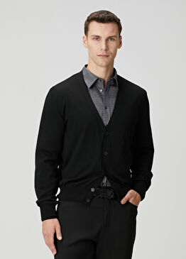 Siyah Yün Triko Hırka