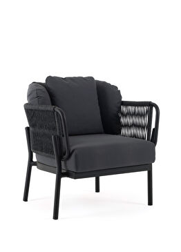 Ban Siyah Alüminyum Bahçe Koltuğu