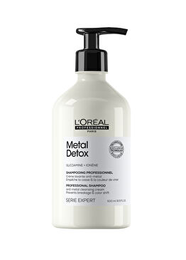Paris Serie Expert Metal Detox Renkli ve Açıcı ile İşlem Görmüş Saçlar İçin Metal Karşıtı Arındırıcı Şampuan 500 ml