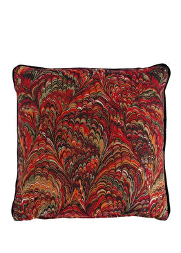 Caido Biyeli Renkli Pamuklu Dekoratif Kırlent 45 x 45 cm