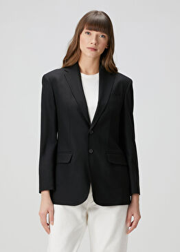 Siyah Yün Blazer