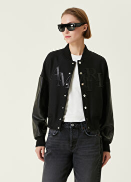 Siyah Yün Bomber Ceket