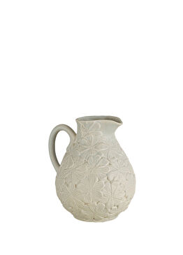 Flowers Porselen Açık Gri Sürahi