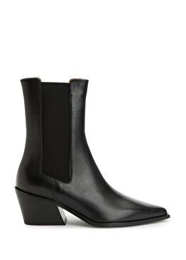 Sandra Siyah Kadın Deri Bot