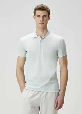 Açık Mavi Polo Yaka T-shirt