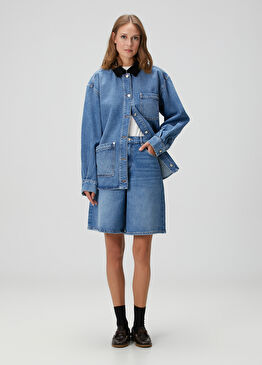 Iblue Mavi Denim Şort