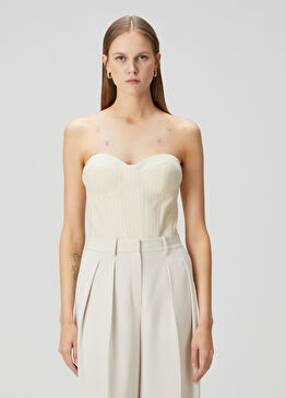 Alba Ekru Straplez Büstiyer