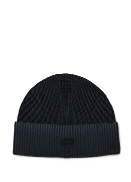 Siyah Pamuklu Unisex Bere