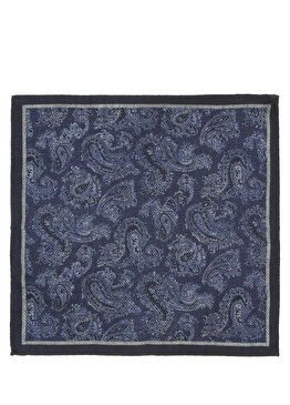 Lacivert Yün Poşet Mendil