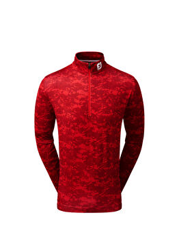 FootJoy Golf Bulut Kamuflaj Baskılı Mid Layer Kırmızı 80112