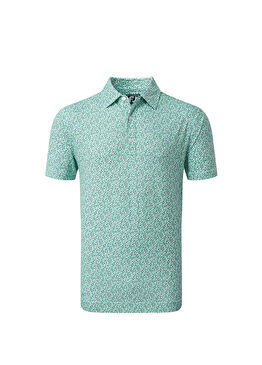FootJoy Confetti Print Pique Erkek Polo T-Shırt Yeşil 80090