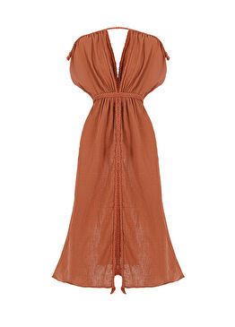 Helen Tarçın Rengi Kadın Elbise / Kaftan