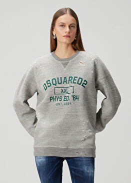 Gri Logolu Sweatshirt