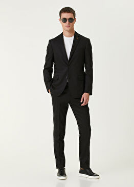 Vicenza Siyah Keten Takım Elbise