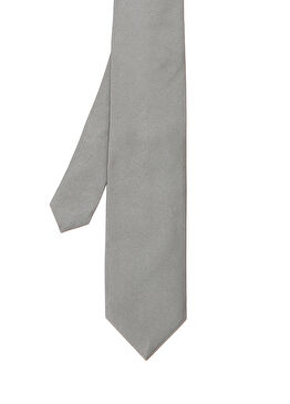 Açık Gri İpek Kravat