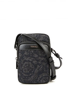 Barocco Athena Siyah Lacivert Jakarlı Erkek Çanta