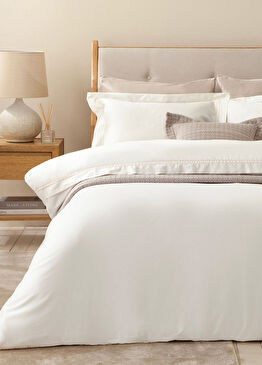 Glad Ekru Taş Pamuklu Ekstra King Size Nevresim Seti 260 x 220 cm