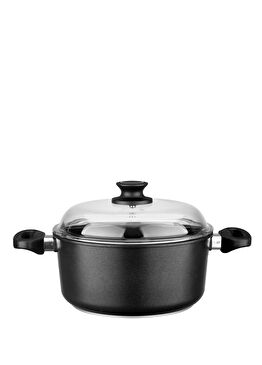 Black Döküm İndüksiyon Uyumlu Derin Tencere 24 cm