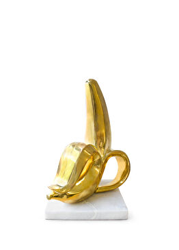 Brass Banana Bronz Obje