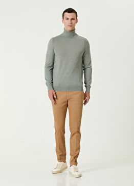 Koyu Bej Organik Pamuk Pantolon