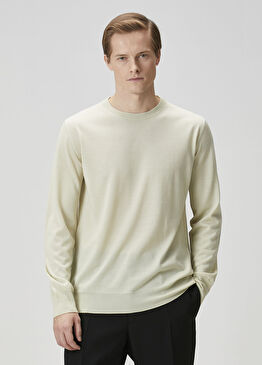 Açık Yeşil Yün Kazak