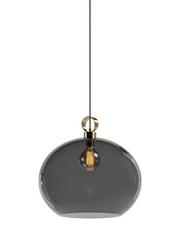 Otto I Füme Cam Sarkıt Avize