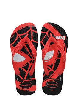 Marvel Kırmızı Siyah Unisex Çocuk Plaj Terliği