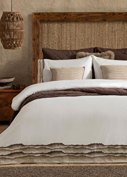 Sheron Beyaz Ekstra King Nevresim Seti 260x220 cm