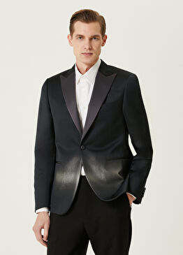 Koyu Gri Degrade Detaylı Ceket