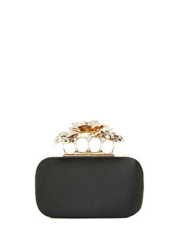 Carnation Knuckle Siyah Gold İpek El Portföyü
