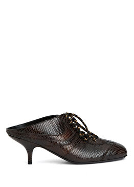 Koyu Kahverengi Kadın Terlik